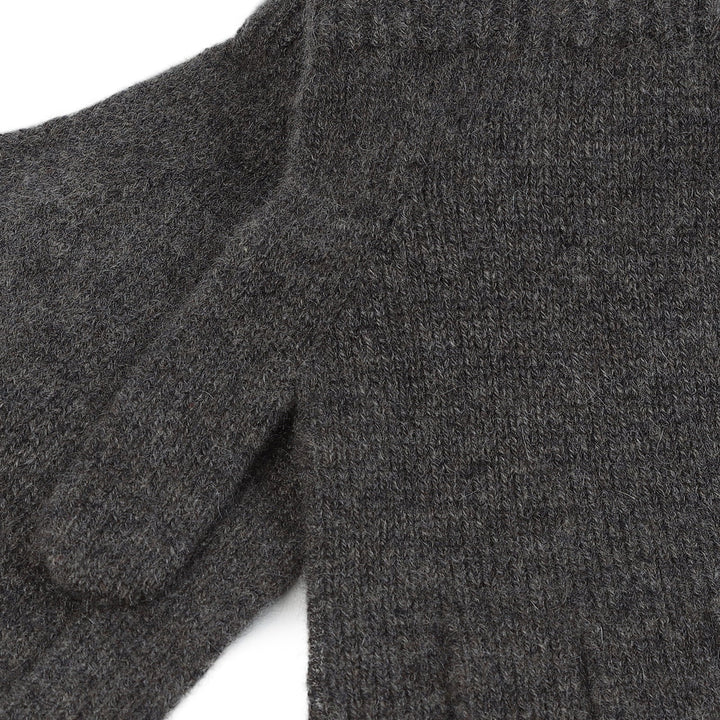 100% Cashmere Plain Glove Gents Ptarmigan - Dunedin Cashmere