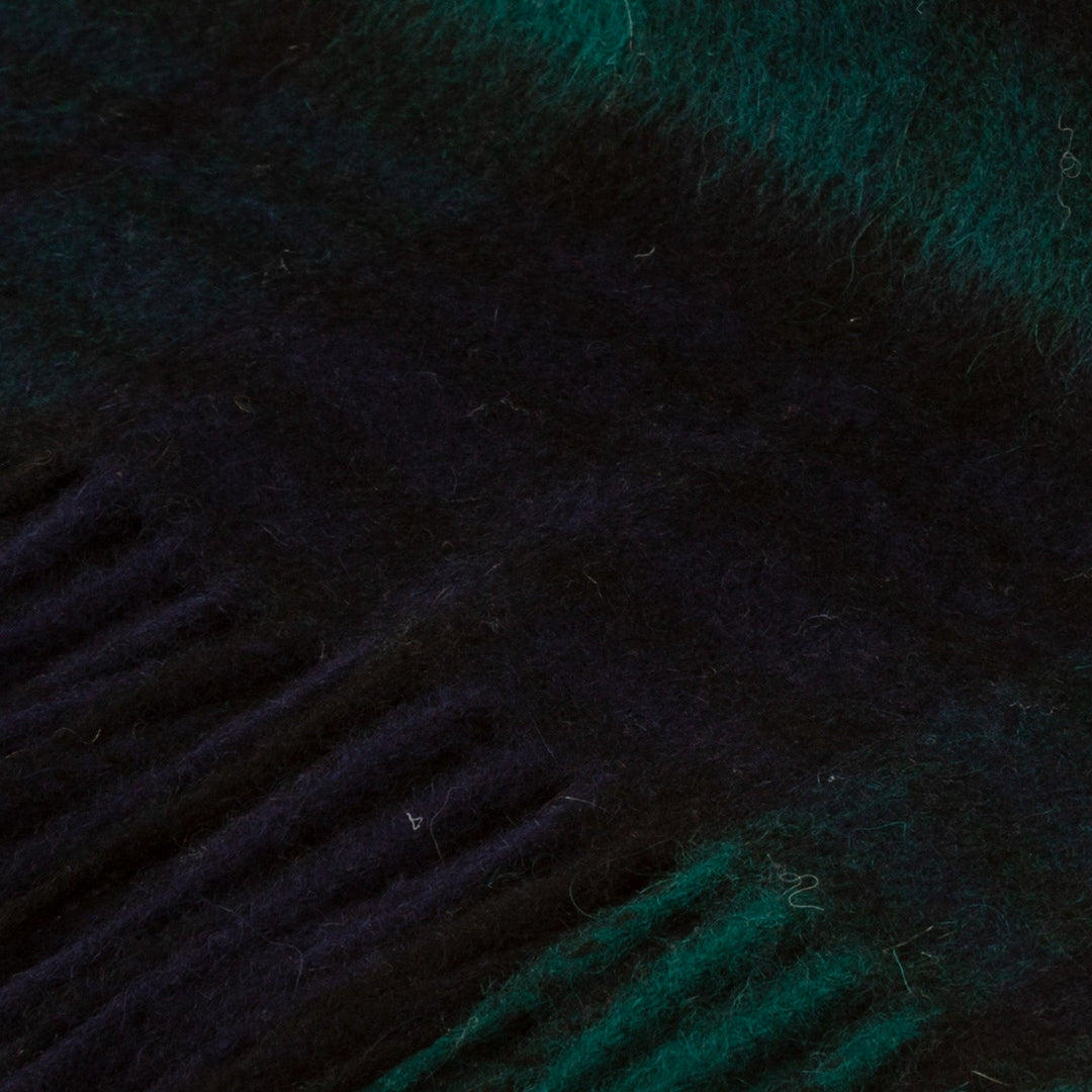100% Lambswool Blanket Black Watch - Dunedin Cashmere
