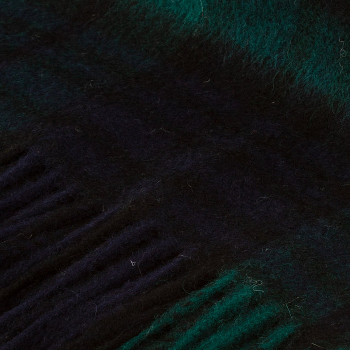 100% Lambswool Blanket Black Watch - Dunedin Cashmere