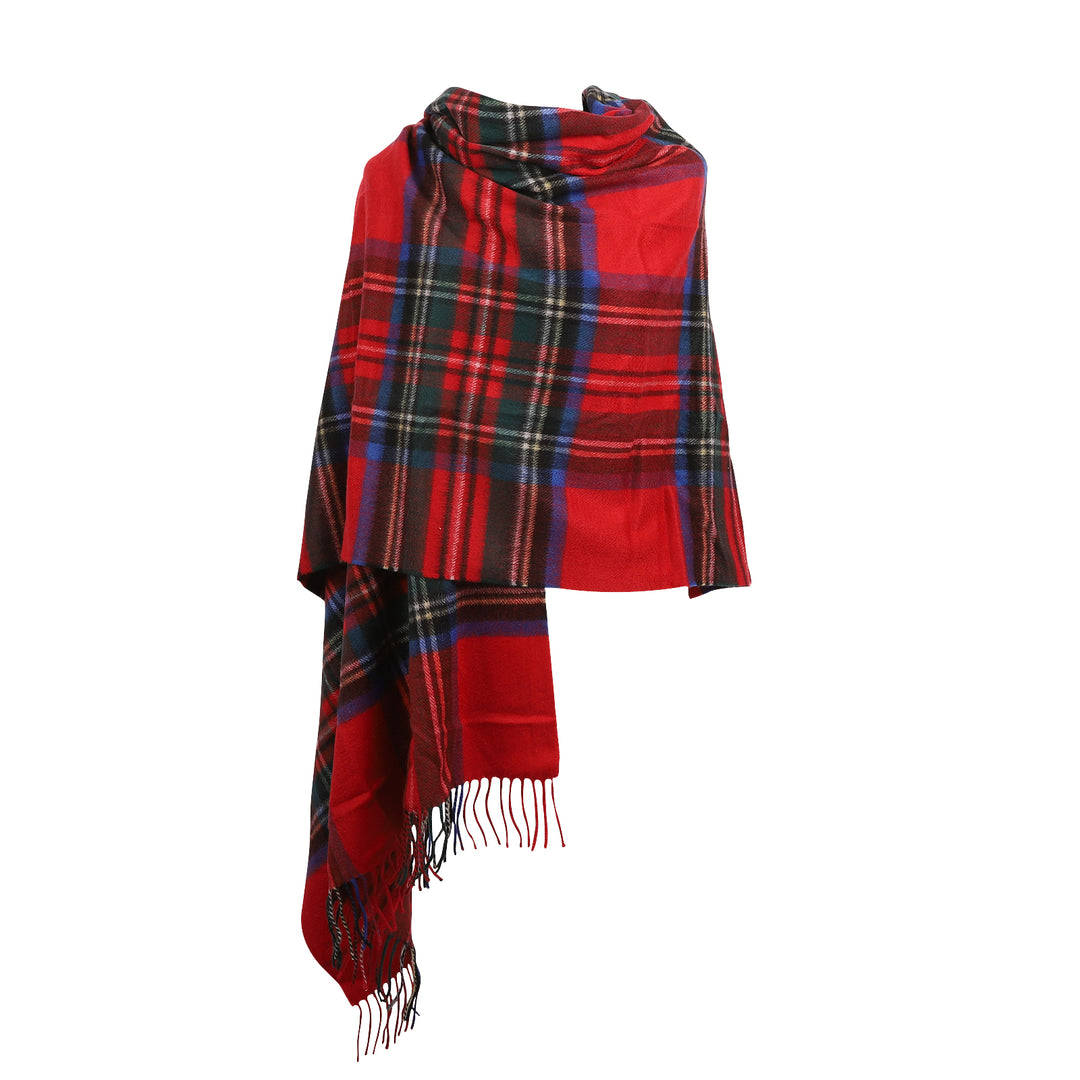 100% Cashmere Solid Stole  Stewart Royal