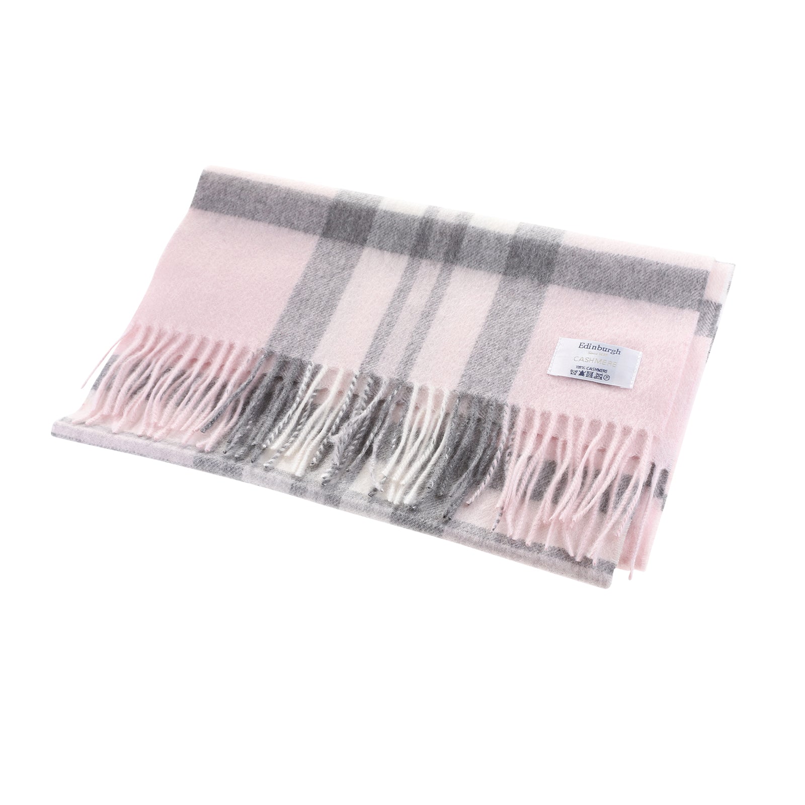 Edinburgh 100% Cashmere Wide Scarf THOMSON PINK | Dunedin Cashmere