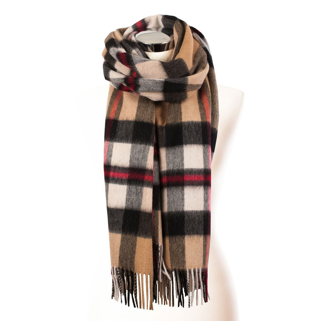 Edinburgh Lambswool Stole  Exploded Thomson Camel