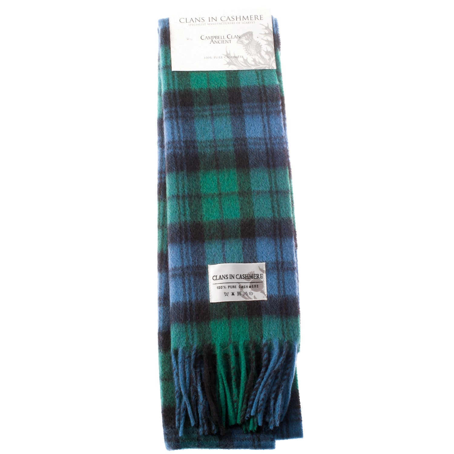 Campbell Clan Tartan Schal Aus 100% Lambswool – Weich, Traditionell & Made In Scotland