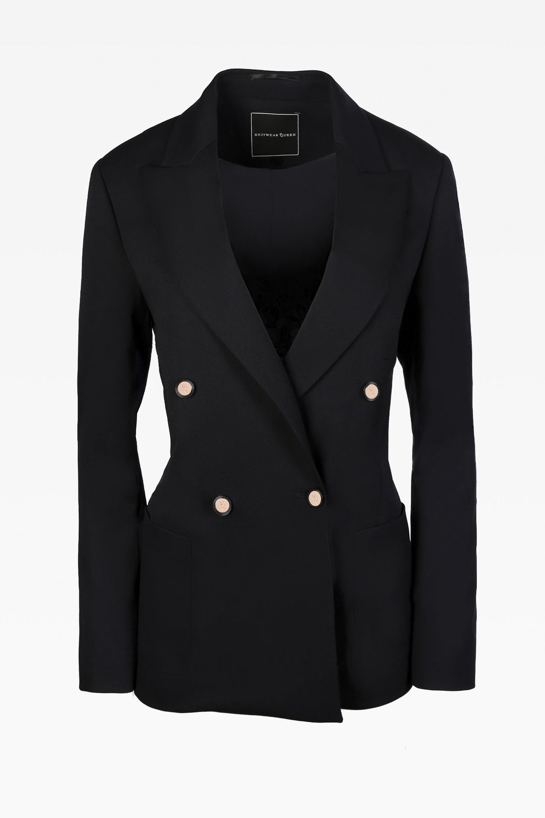 Carrie Black Double Breasted Jacket: Tailored Elegance Essential for Modern Women