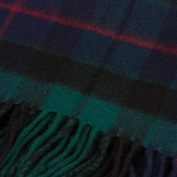 Cashmere Scottish Tartan Clan Scarf Morrison Green - Dunedin Cashmere
