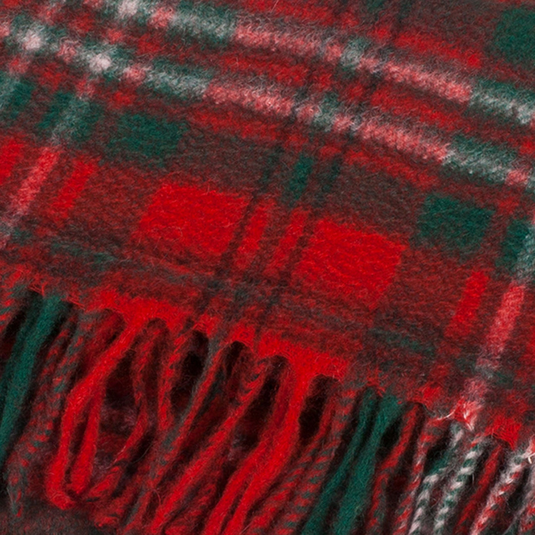 Cashmere Scottish Tartan Clan Scarf Scott Red - Dunedin Cashmere