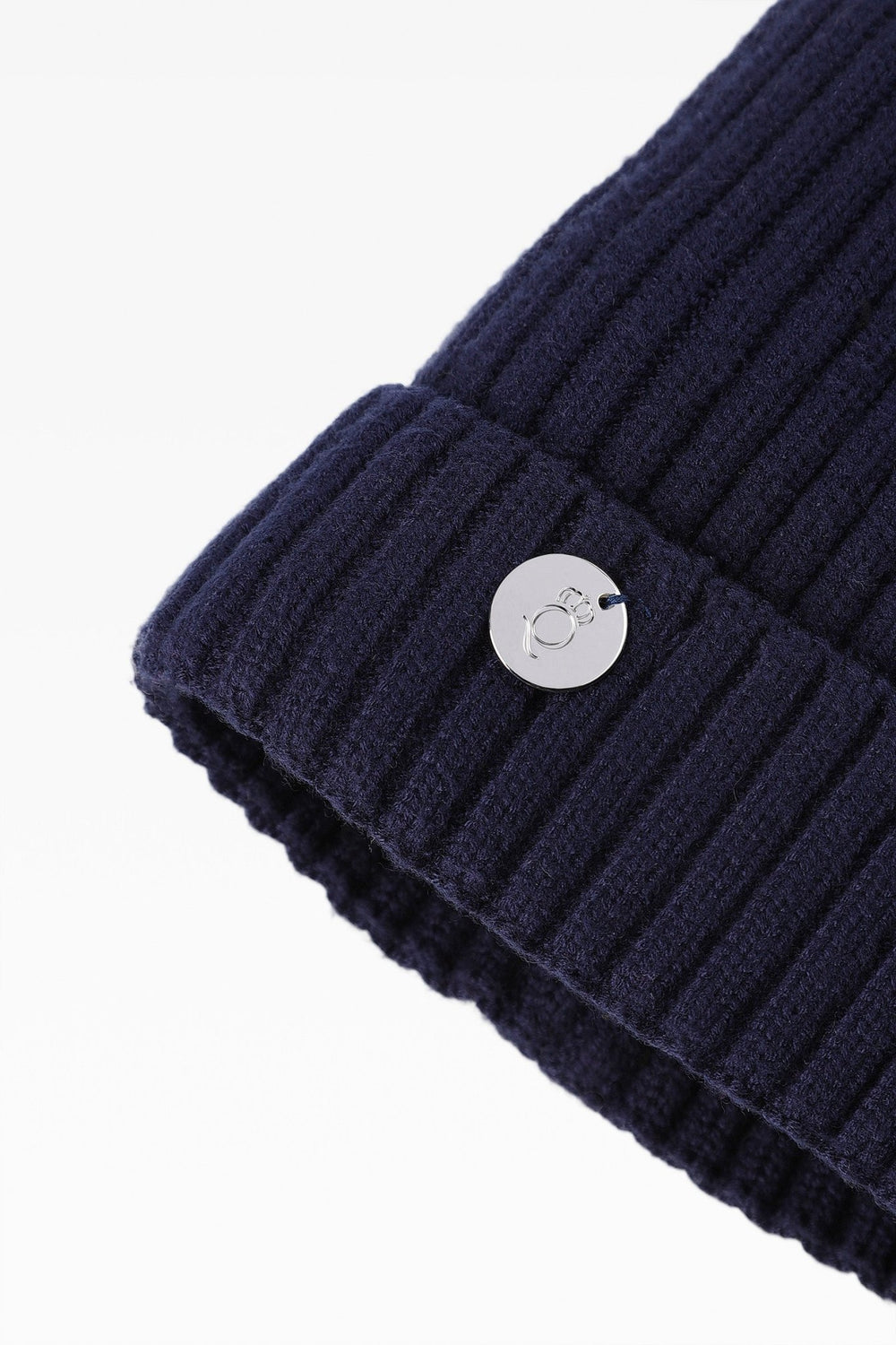 Charlie Rib Pom Pom Hat with Fleece Band - Real Fur - Dunedin Cashmere