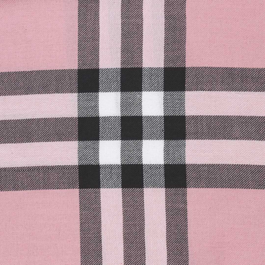 Checke Scarf Pink - Dunedin Cashmere