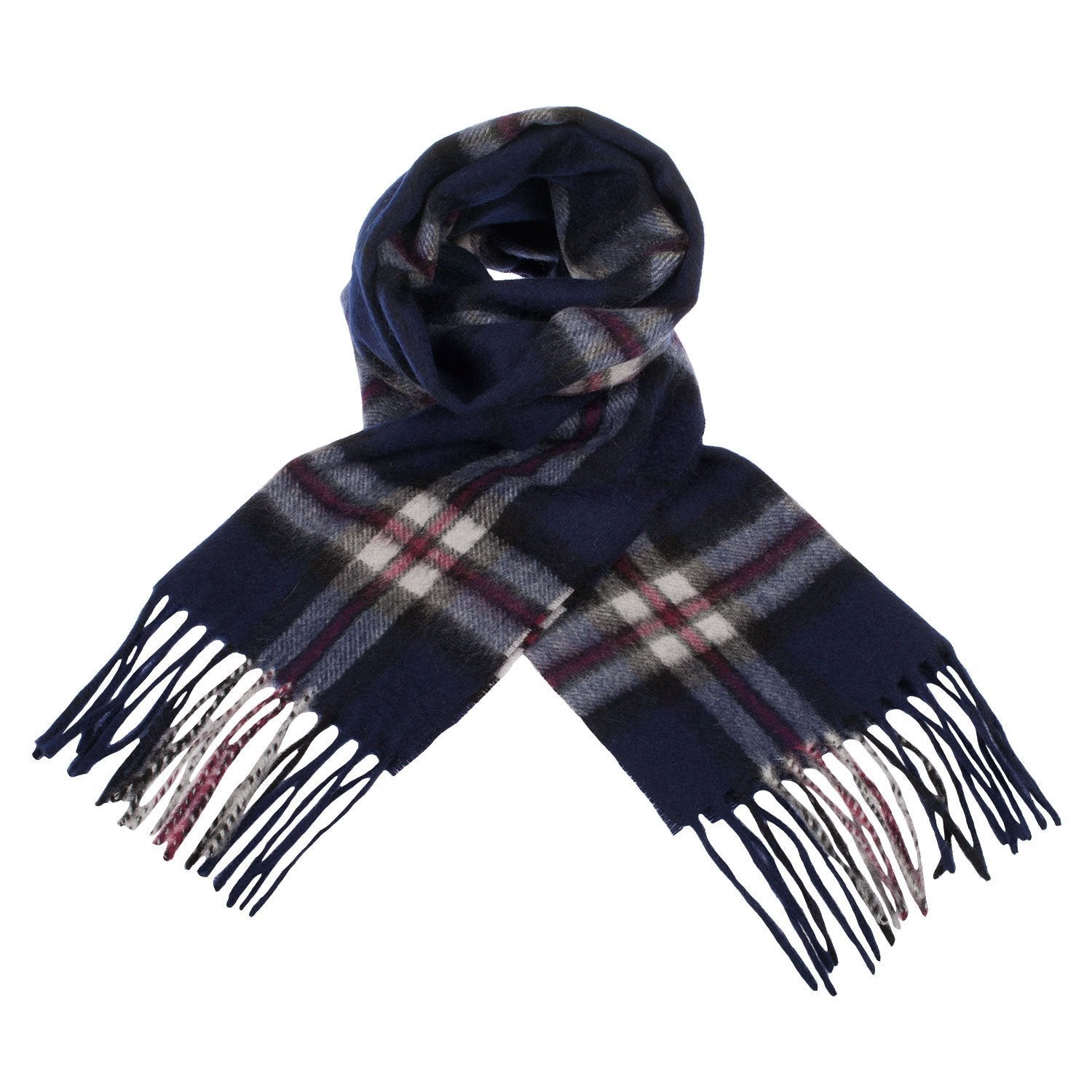 Edinburgh Cashmere Scarf THOMSON NAVY | Dunedin Cashmere