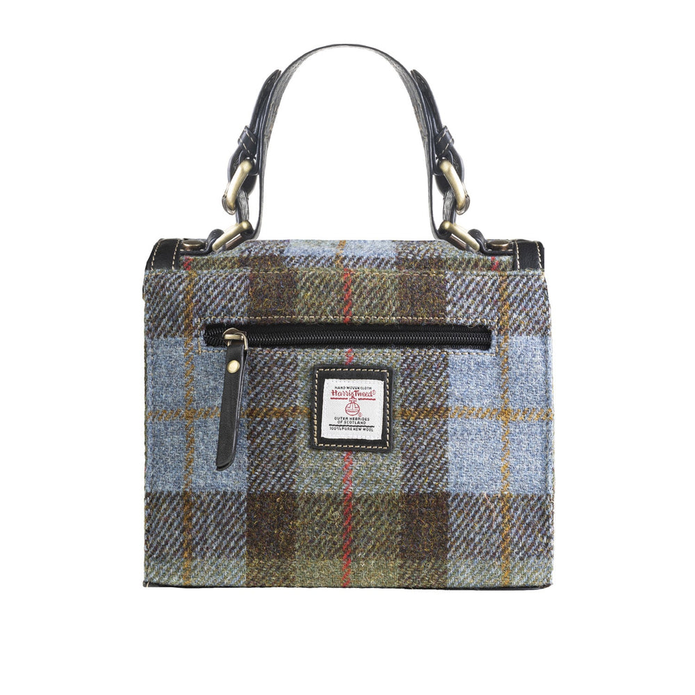 Ht Ladies Handbag Lovat Check / Black - Dunedin Cashmere