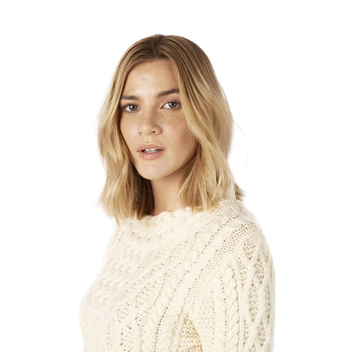 Ladies Knitted 'Spindle' Pullover - Dunedin Cashmere
