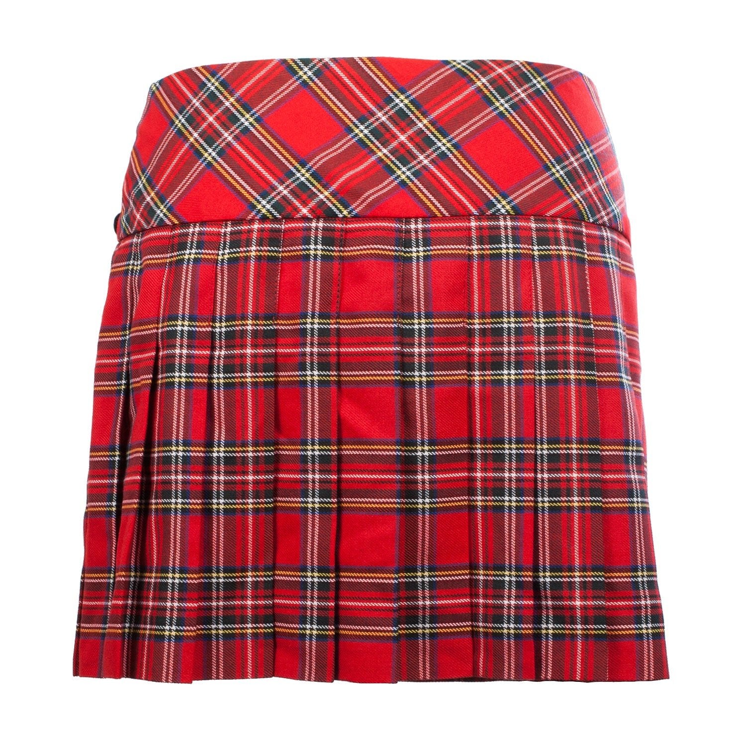 Ladies Tartan Billie Kilted Skirt Stewart Royal | Dunedin Cashmere
