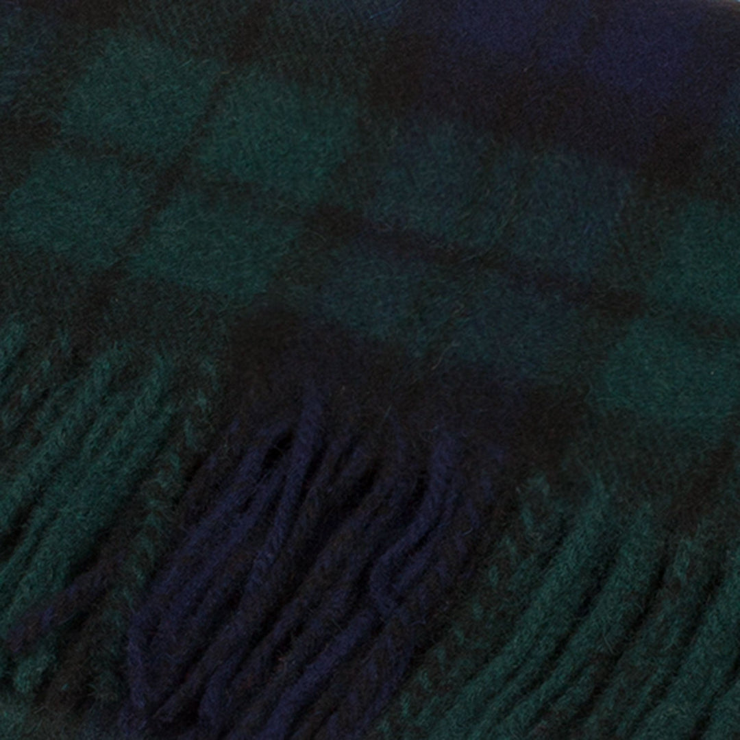 Lambswool Scottish Tartan Clan Scarf Black Watch - Dunedin Cashmere