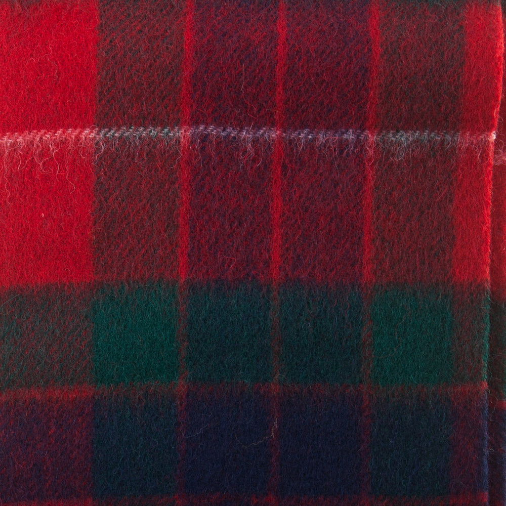 Lambswool Scottish Tartan Clan Scarf Fraser Red - Dunedin Cashmere