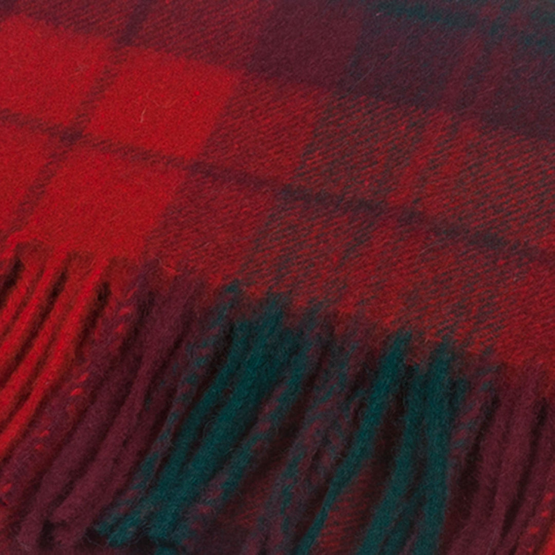 Lambswool Scottish Tartan Clan Scarf Macnab - Dunedin Cashmere