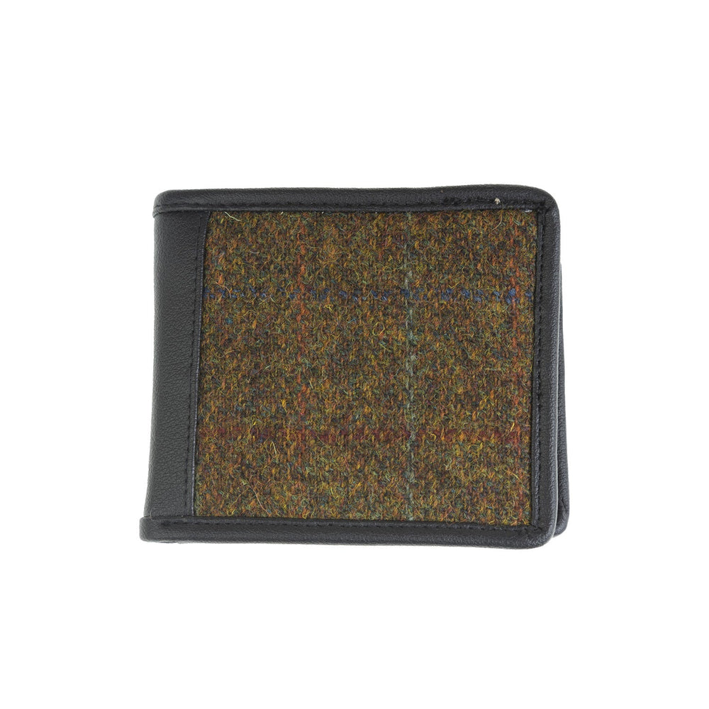 Mens Ht Vegan Leather Wallet Autumn Brown Check / Black Dunedin Cash