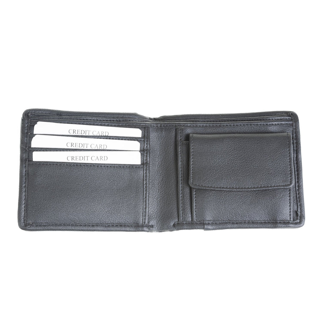 Mens Ht Vegan Leather Wallet Autumn Brown Check / Black Dunedin Cash