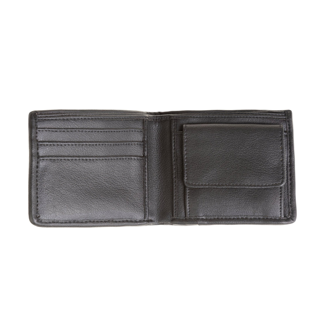 Mens Ht Vegan Leather Wallet Navy Blue Herringbone / Black Dunedin C