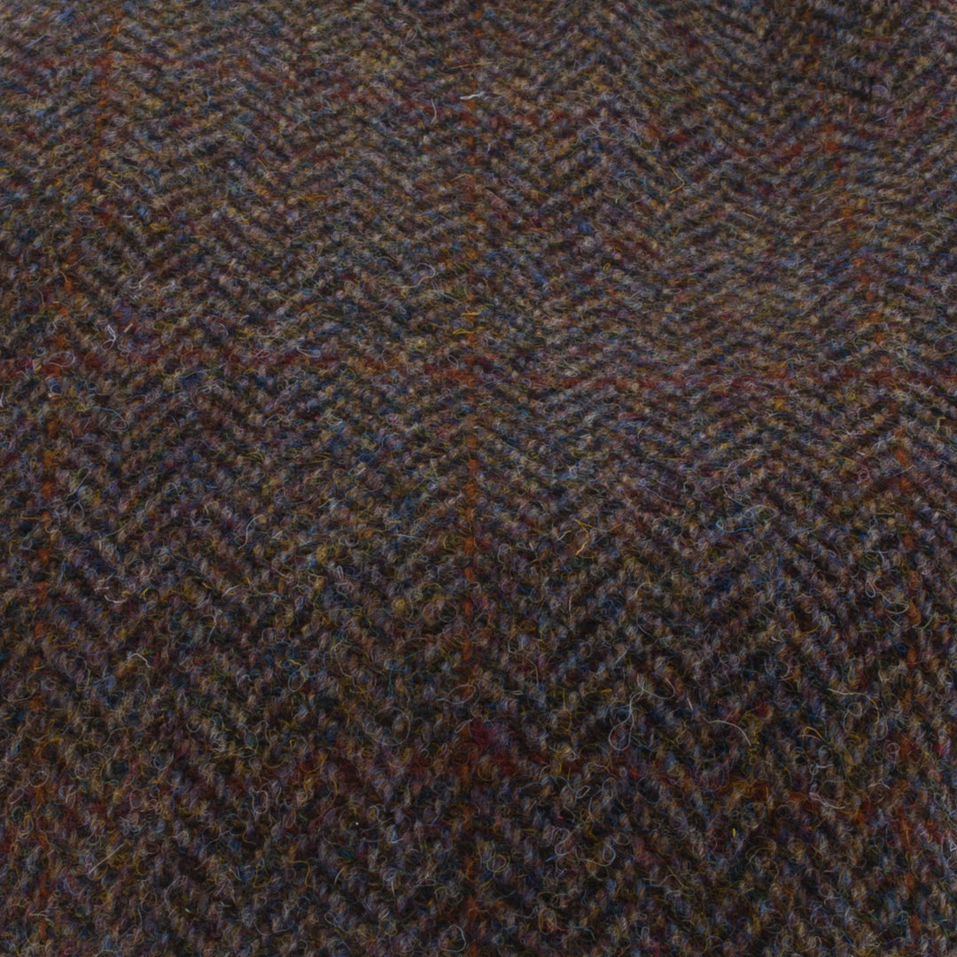 Men's Tweed Stornoway Y02 Flat Cap 2013 Brown Check - Dunedin Cashmere