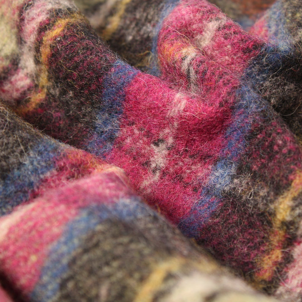Recycled Wool Tartan Blanket Throw Bruce Of Kinnaird - Dunedin Cashmere