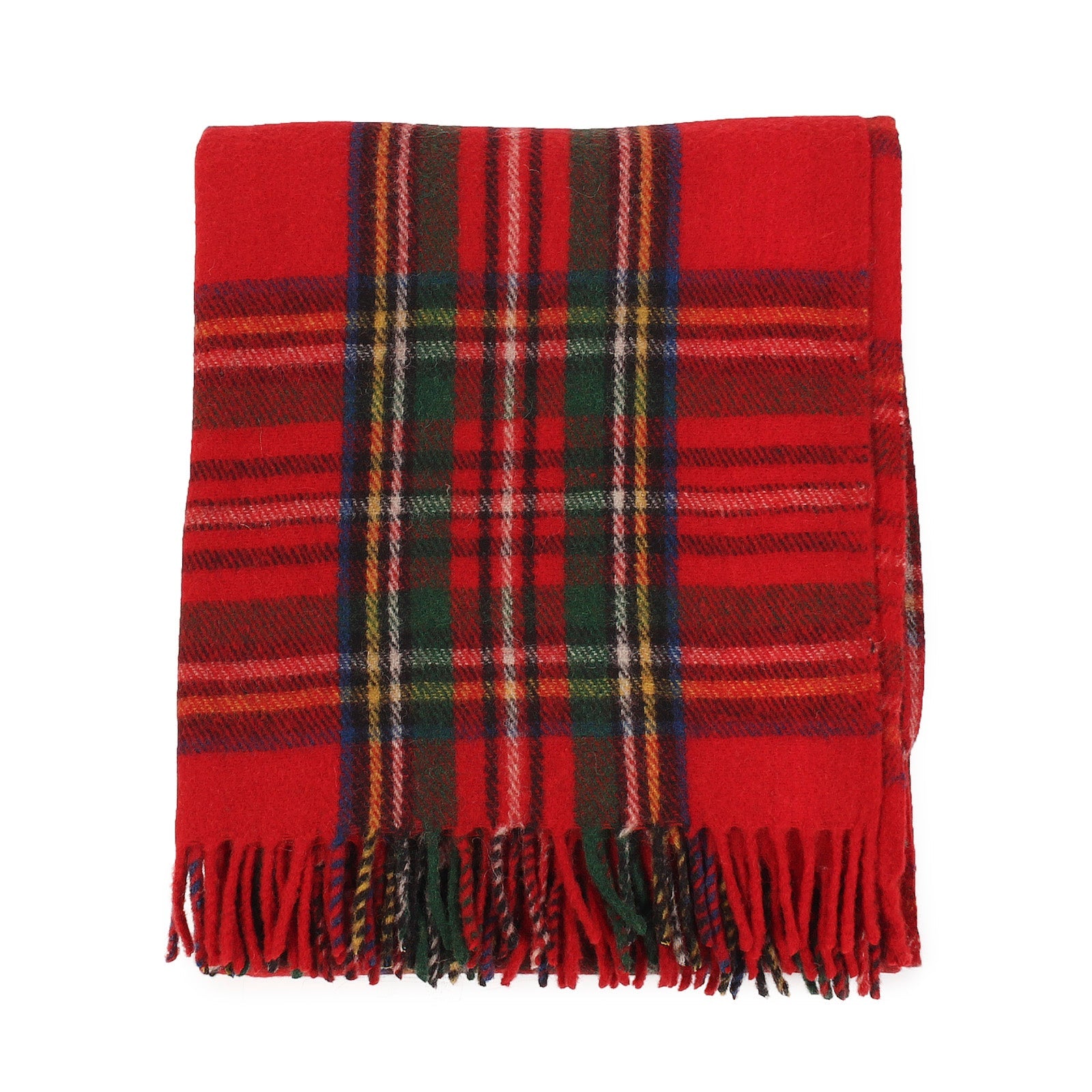 Recycled Wool Tartan Blanket Throw Stewart Royal Dunedin Cashmere