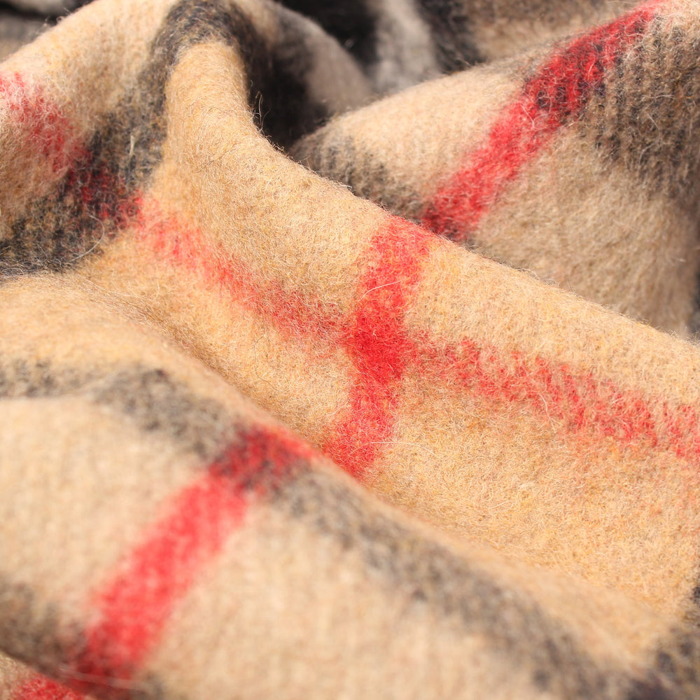 Recycled Wool Tartan Blanket Throw Thomson Camel - Dunedin Cashmere