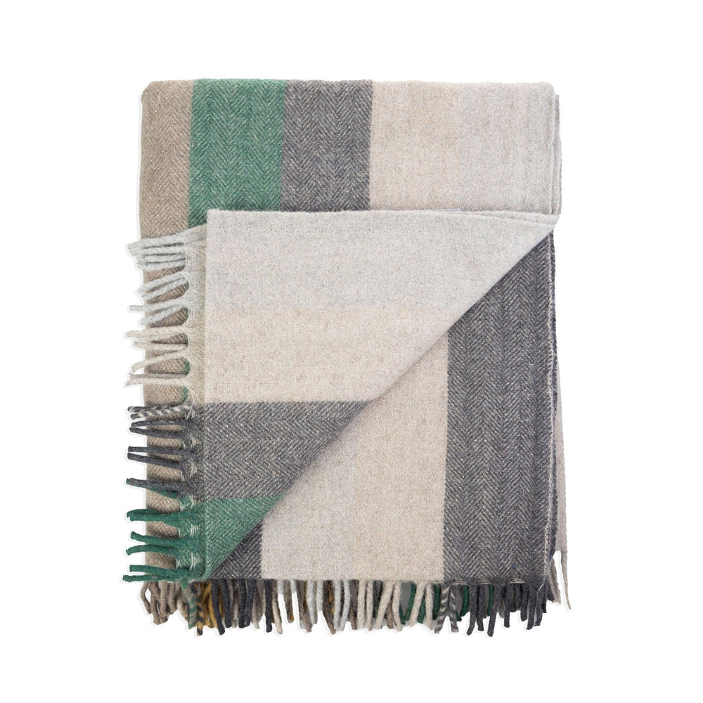Stripe Herringbone Blanket Spice - Dunedin Cashmere