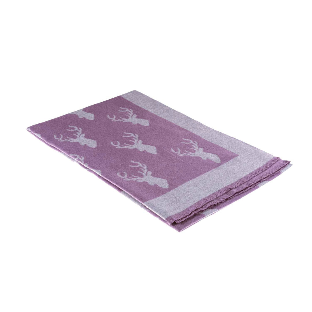 Super Soft Stag Scarf Purple - Dunedin Cashmere