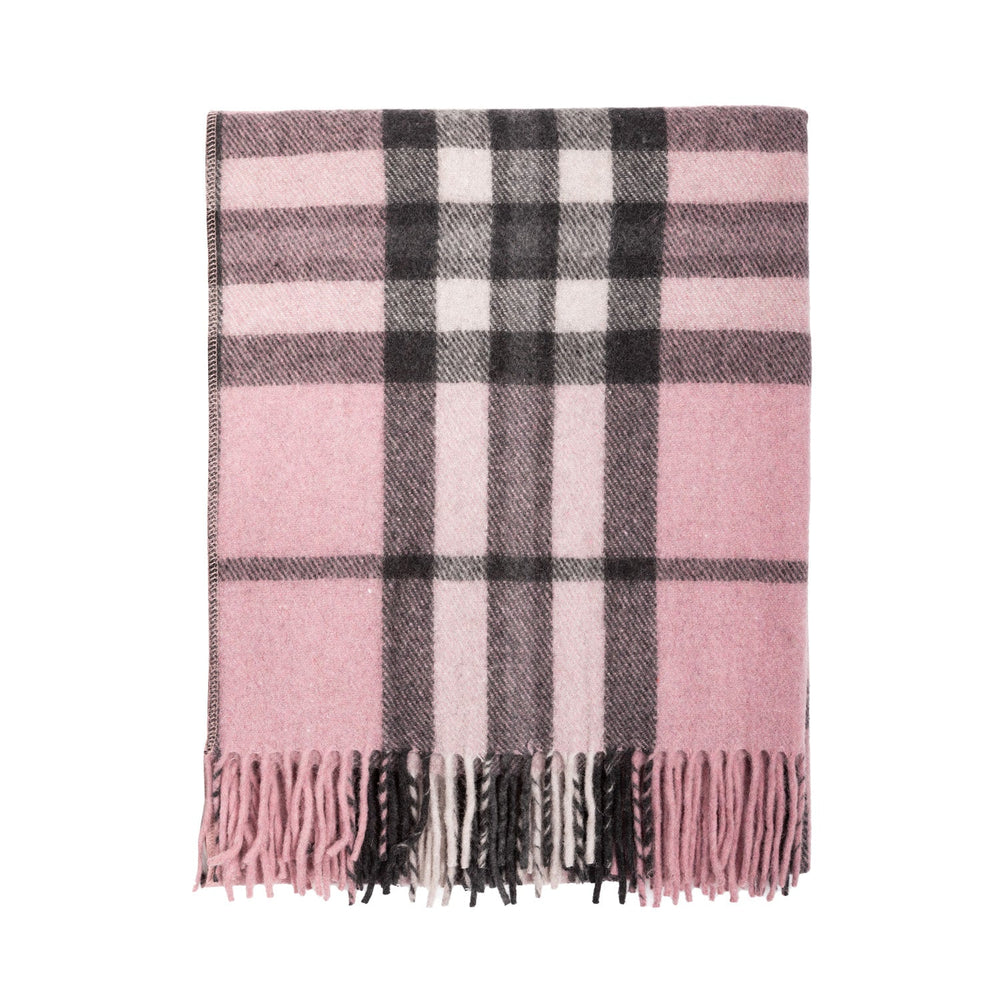 Wool Blend Tartan Knee Blanket Thomson Pink - Dunedin Cashmere